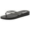 Zehentrenner IPANEMA "IPANEMA BOSSA SOFT V FEM", Gr. 41/42, schwarz (schwarz, silber), Synthetik, sportlich, Schuhe
