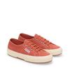 Sneaker SUPERGA "2750-COTU CLASSIC", Gr. 42, braun rotdish, sanftes weiß, Textil, sportlich, Schuhe