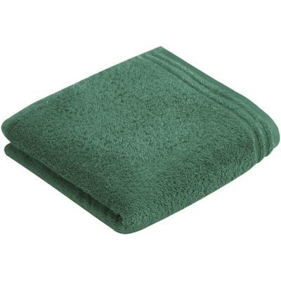 Badetuch VOSSEN "Calypso Feeling", grün (oasis), B:60cm L:110cm, Walkfrottee, Obermaterial: 100% Baumwolle, Handtücher (Packung), mit schmaler Bordüre, aus 100% hochwerter Baumwolle, Vegan, einfarbig Image