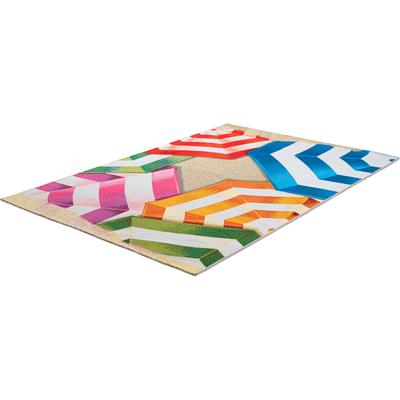 Teppich SANSIBAR "Rantum Beach SA-019", bunt, B:60cm H:5mm L:100cm, Polypropylen, Teppiche, Flachgewebe, modernes Design, Sonnenschirme, In- und Outdoor geeignet Image
