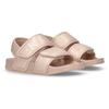 Sandale CALVIN KLEIN JEANS, Kinder, Gr. 26, rosa (rosa, metallic), Synthetik, metallic, sportlich, Schuhe, Badesandale, Klettschuh, Strandschuh mit Klettverschluss