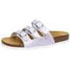Pantolette LICO "Pantolette Bioline Kids", Gr. 32, lila, Synthetik, Schuhe