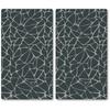 Schneide- und Abdeckplatte KESPER "Multi-Glasschneideplatte, 2er, Mosaikoptik", grau, B:28,5cm H:0,4cm L:50,0cm, ESG-Glas, Herdabdeckplatten, zum Schneiden und Abdecken