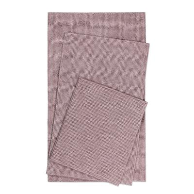 Badematte WECON HOME BASICS "Balu", lila (flieder), H:14mm, Polyester, Badematten, Chenille, waschbar, rutschfest, schnell trocknend, weich, Badteppich Image