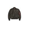 Bomberjacke ALPHA INDUSTRIES "Alpha Industries Men - Bomber Jackets MA-1 VF Vintage Fit 59", Herren, Gr. S, schwarz (schwarz olive), Obermaterial: 100% Nylon, Futter: 100% Nylon, Füllung: 100% Polyester, Jacken