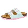 Pantolette LICO "Pantolette Bioline Kids", Gr. 29, grün, Synthetik, Schuhe