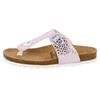 Zehentrenner LICO "Zehenstegpantolette Bioline Stone Kids", Gr. 29, rosa, Synthetik, Schuhe