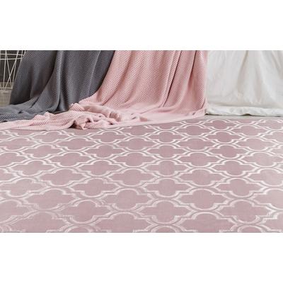 Teppich CALO-DELUXE "Latemar 200" Gr. 2, rosa, B:80cm H:7mm L:150cm, Kunstfaser, Teppiche, Hoch- Tief Struktur, Wohnzimmer Image