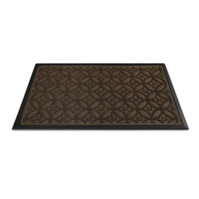 Fußmatte WECON HOME "Midnight Mosaic", braun, B:60cm H:4mm L:90cm, Polyester, Teppiche, pflegeleicht, rutschfest, Ornamente, Innen & Außen, Schmutzfangmatte Image