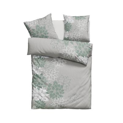 Bettwäsche HOME AFFAIRE "Susan in Gr. 135x200 oder 155x220 cm", grün (jade), B/L: 135cm x 200cm, , Polycotton recycelt, B/L: 80cm x 80cm, Polycotton recycelt, Obermaterial: 50% Baumwolle, 50% Polyester, Bettwäsche, in verschiedenen Qualitäten,... Image