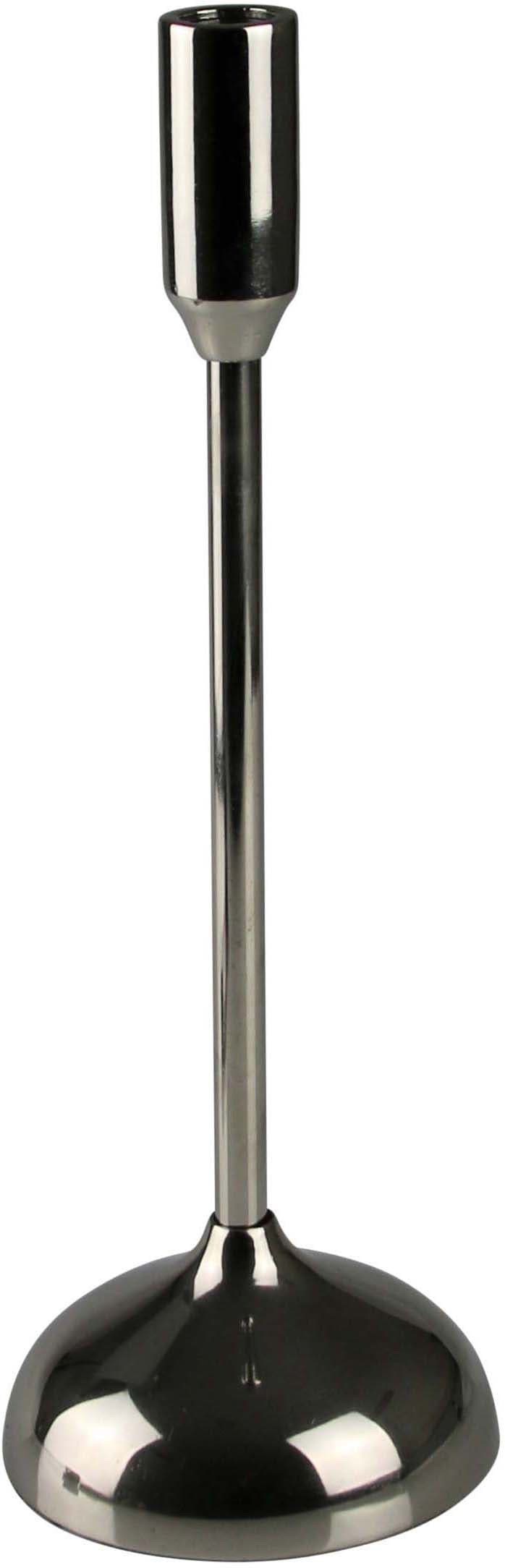 Kerzenständer AM DESIGN "Weihnachtsdeko", silber (silberfarben), H:19cm Ø:12cm, Aluminium, Kerzenhalter, aus Aluminium Image