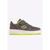 Sneaker LOTTO, Gr. 34, dunkelgrau, fr.gelb, Synthetik, Textil, sportlich, Schuhe