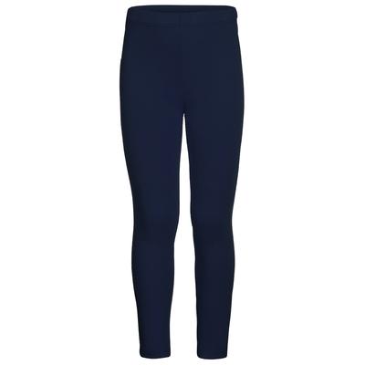 Leggings HAPPY GIRLS, Mädchen, Gr. 122, N-Gr, blau (navy), Jersey, Interlock, Obermaterial: 60% Polyester, 35% Baumwolle, 5% Elasthan, unifarben, casual, eng knöchellang, Hosen, wärmend und elastisch Image