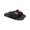 Sandale DC SHOES "Bolsa", Gr. 7(39), rot (schwarz, grau, rot), Kunstlederobermaterial EVA für Komfort und Haltbarkeit Die unverkennbare Pill-Pattern-Lauffläche von DC, Schuhe