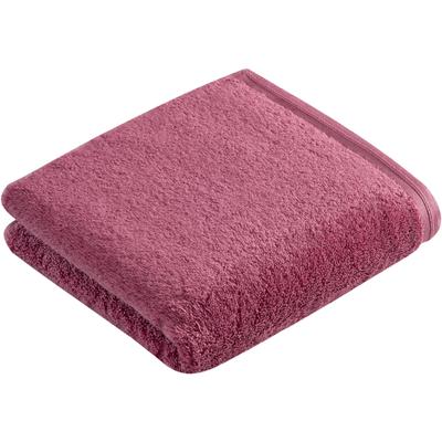 Handtuch VOSSEN "Vegan Life", lila (schwarzberry), B:50cm L:100cm, Webfrottier, Obermaterial: 100% Baumwolle, Handtücher (Packung), 100% vegan Image