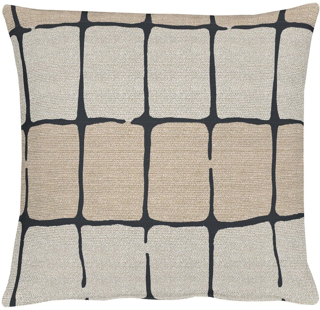 Dekokissen APELT "Monte" Gr. 1, braun (schlamm, gemustert), B:40 L:40, Baumwolle, Kunstfaser, Polyester, Dekokissen_Sitzkissen_Kissenhüllen, Kissenhülle ohne Füllung, 1 Stück Image