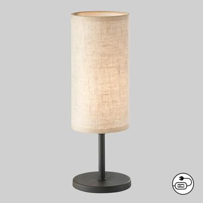 EASY BY FHL LED Tischleuchte "Kira", beige (sandschwarz), Ø 10,00cm H: 30,00cm, Lampen, Tischleuchte,Stoffschirm,Schnurschalter,Hochwertige Verarbeitung Image