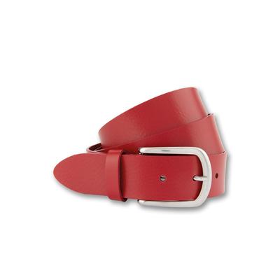 Ledergürtel BERND GÖTZ, Damen, Gr. 90, rot, Leder, unifarben, casual,casual, Gürtel, mit Dornschließe in Hufeisenform Image
