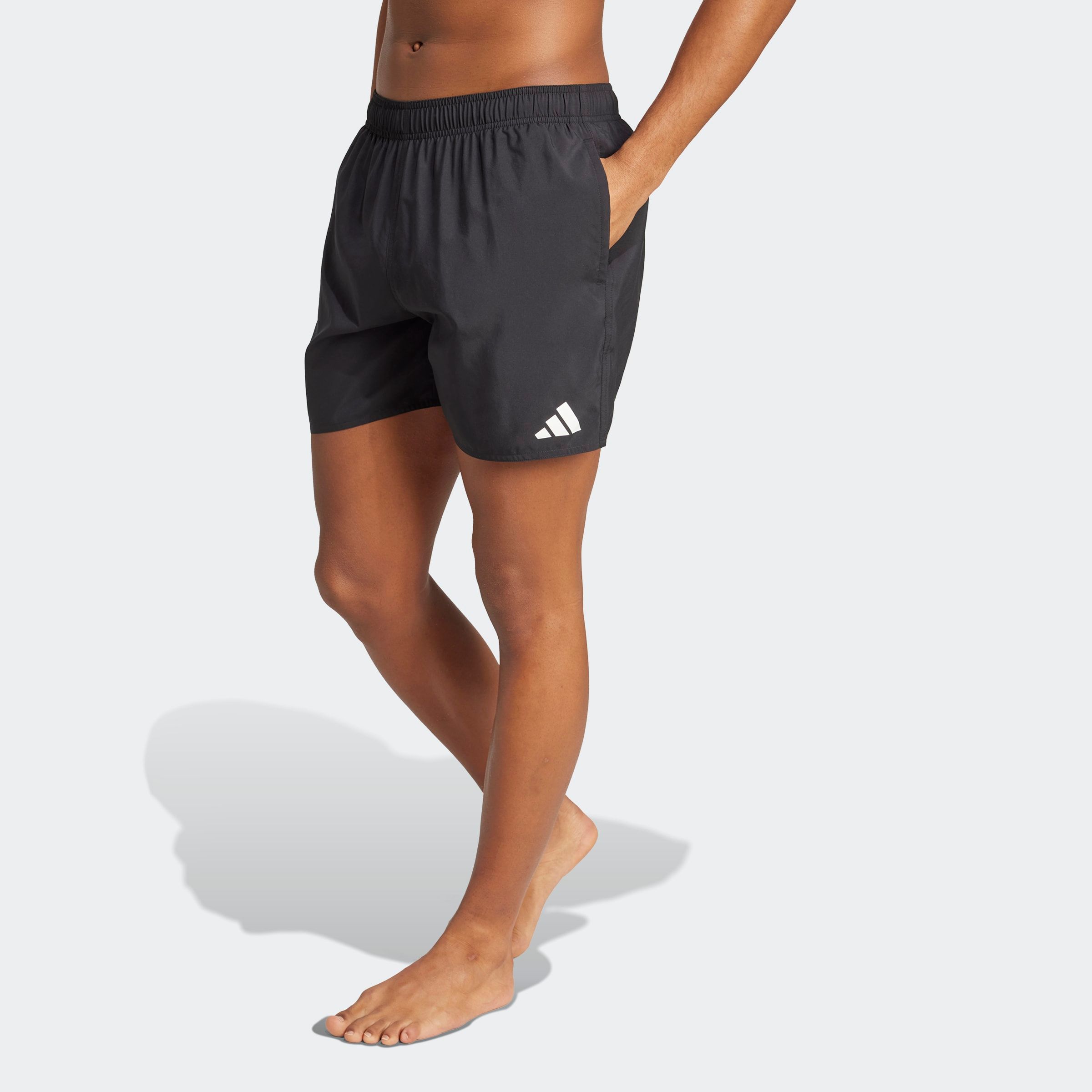 Badeshorts ADIDAS PERFORMANCE "ESS SH 5IN", Herren, Gr. 3XL, N-Gr, schwarz-weiß (schwarz, weiß), Obermaterial: 100% Polyester, Badehosen Image