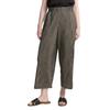 Stoffhose TOM TAILOR DENIM, Damen, Gr. XXL (44), N-Gr, schwarz (schwarz beige stripe), Web, Obermaterial: 99% Polyester, 1% Elasthan, gestreift, casual, loose fit lang, Hosen, mit elastischem Bund