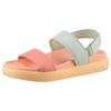 Riemchensandale TAMARIS, Damen, Gr. 41, grün (mint kombiniert), Lederimitat, casual, Schuhe, Plateau, Sommerschuh, Klettschuh, Sandalette in veganer Verarbeitung