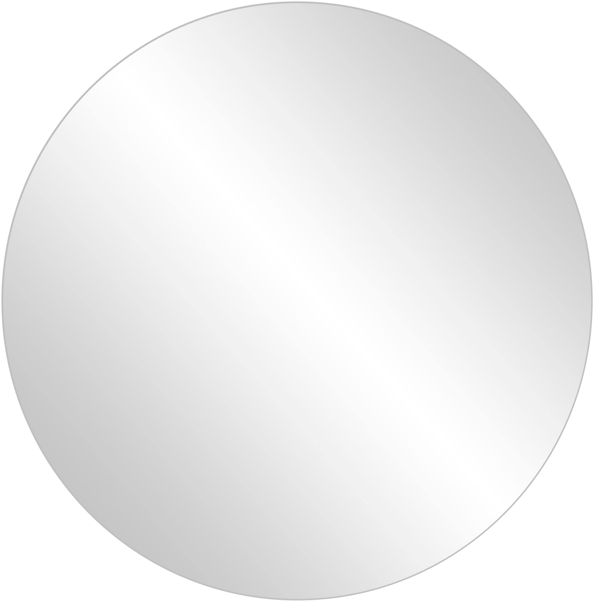 Wandspiegel SCHILDMEYER "Bjarne, Breite 55 cm", silber (spiegel), B:55cm H:55cm T:2cm Ø:55cm, FSC-zertifizierter Holzwerkstoff, Spiegel, Wandspiegel, Runde Spiegelfläche