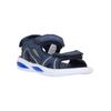 Sandale ZIGZAG "Trice", Gr. 24, blau (blau, weiß), Polyurethane, Kunstfaser, casual, Schuhe, mit blinkender Leucht-LED-Sohle
