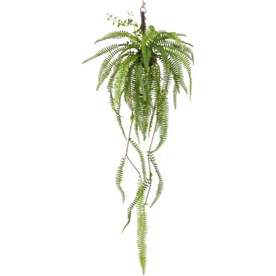 Kunstpflanze CREATIV GREEN "Farn", grün (hellgrün), H:100cm, Kunststoff, Kunstpflanzen, mit detailgetreuen Farnwedeln an Reisigkugel Image