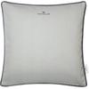 Dekokissen TOM TAILOR HOME "Dove Signature" Gr. 1, grau (grau, hellgrau, unifarben), B:40cm H:0,5cm L:40cm, Baumwolle, Polyester, Dekokissen_Sitzkissen_Kissenhüllen, mit Paspel, Kissenhülle ohne Füllung, 1 Stück
