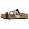 Pantolette LICO "Pantolette Bioline Fashion", Gr. 37, grau, Synthetik, Schuhe