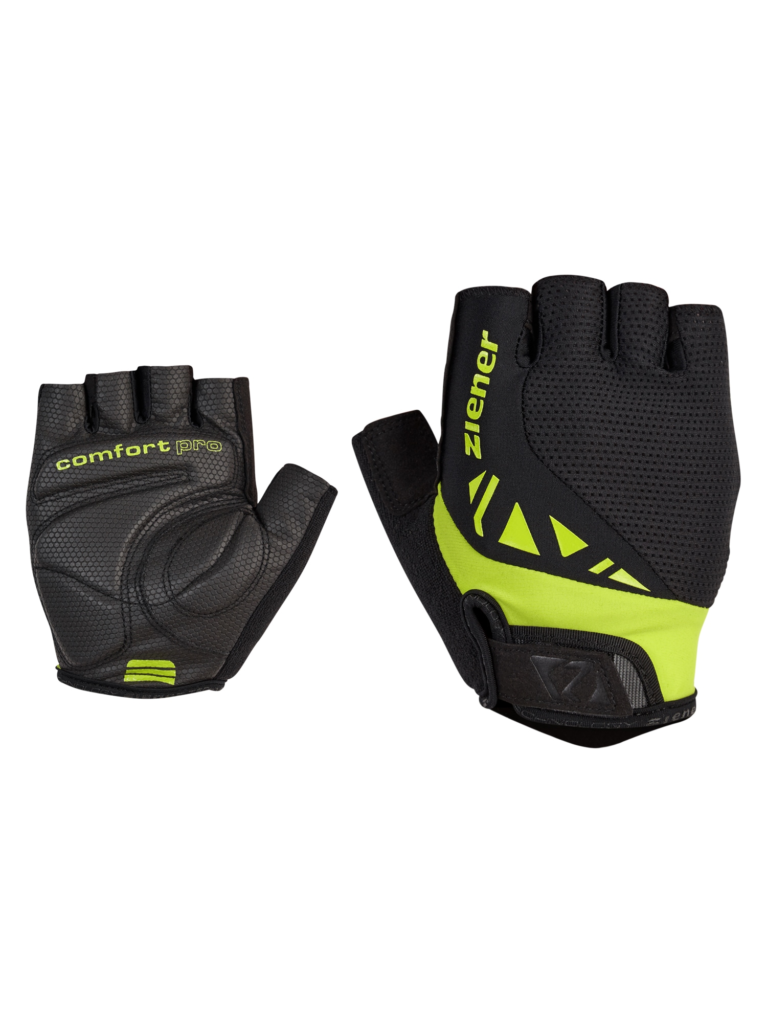 Fahrradhandschuhe ZIENER "CLAASS-Z", Herren, Gr. 7, grün (lime grün), Materialmix, Handschuhe Image