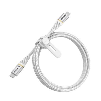 OTTERBOX USB-Kabel "verstärktes, umflochtendes Premium USB-C Kabel", weiß, 100cm, Kabel, Ladekabel für iPhone und iPad, Ultra-Robust und flexibel Image