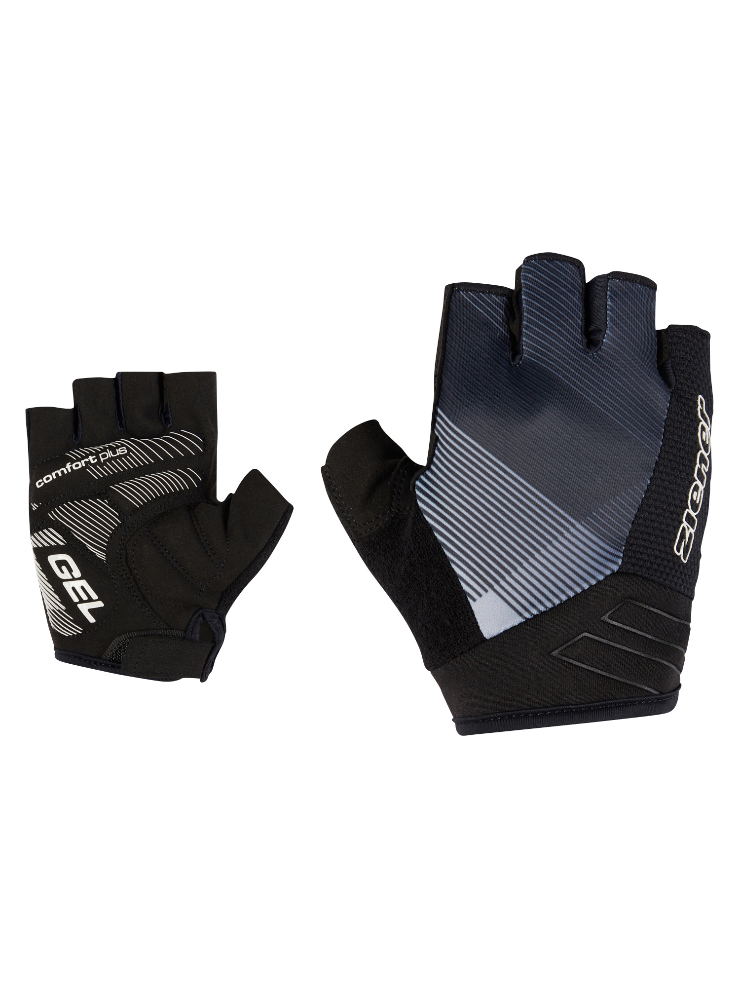 Fahrradhandschuhe ZIENER "CAMAL-Z", Herren, Gr. 7, weiß (schwarz.weiß fog), Materialmix, Handschuhe Image