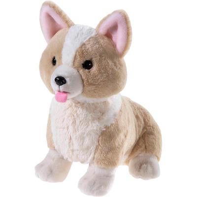 Kuscheltier HEUNEC "Misanimo, Short legs club, Corgie, 28 cm", braun (braun, weiß), Plüschfiguren, KinderH:28cm, enthält recyceltes Material, H:28cm