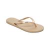 Sandale ROXY "Viva Iv", Gr. 9(40), gold (metallic gold), Obermaterial: 98% Synthetik / 2% Metall, Futter: 100% Synthetik, Laufsohle: 100% geschäumtes Gummi, Schuhe