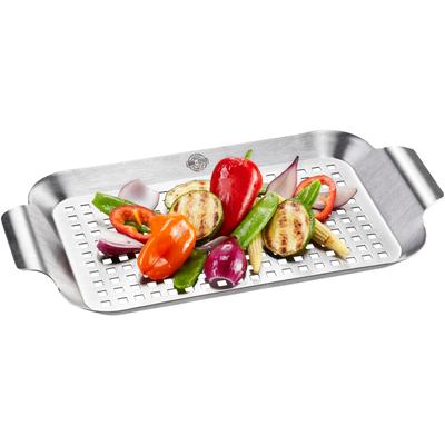 Grillpfanne GEFU "BBQ", silber (silberfarben), B:18,7cm H:2,5cm L:33cm, Pfannen Image