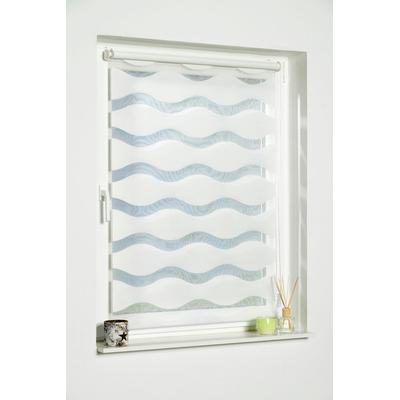Doppelrollo K-HOME "Welle" Gr. 34, weiß, B:80cm H:200cm, Polyester, Rollos, im Festmaß Image