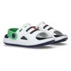Badesandale TOMMY HILFIGER, Kinder, Gr. 23, bunt (weiß, grün, blau), Synthetik, Gummi, sportlich, Schuhe, Badeschuh, Wassersandale, Clog mit schwenkbarem Fersenriemen