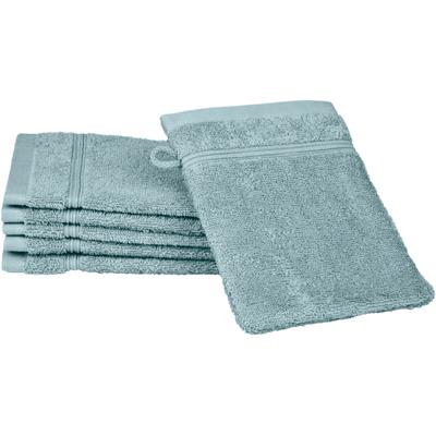 Waschhandschuh ROSS "Rubin", blau (aquamarin), B:16cm L:22cm, Baumwolle, Waschlappen, 100% Baumwolle Image