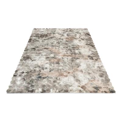 Teppich OBSESSION "My Camouflage 845", grau, B:40cm H:38mm L:60cm, Polyester, Teppiche, 2-farbig gemustert, besonders weich, Hoch-Tief Effekt, handgetuftet Image
