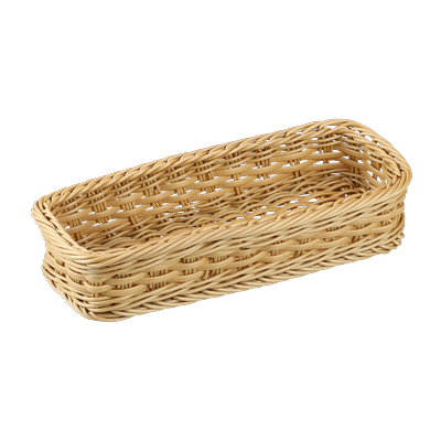 Besteckkorb KESPER "Geflecht, 5er Set", braun, T:11,5cm, Besteckkörbe, aus Vollkunststoff, PE Image