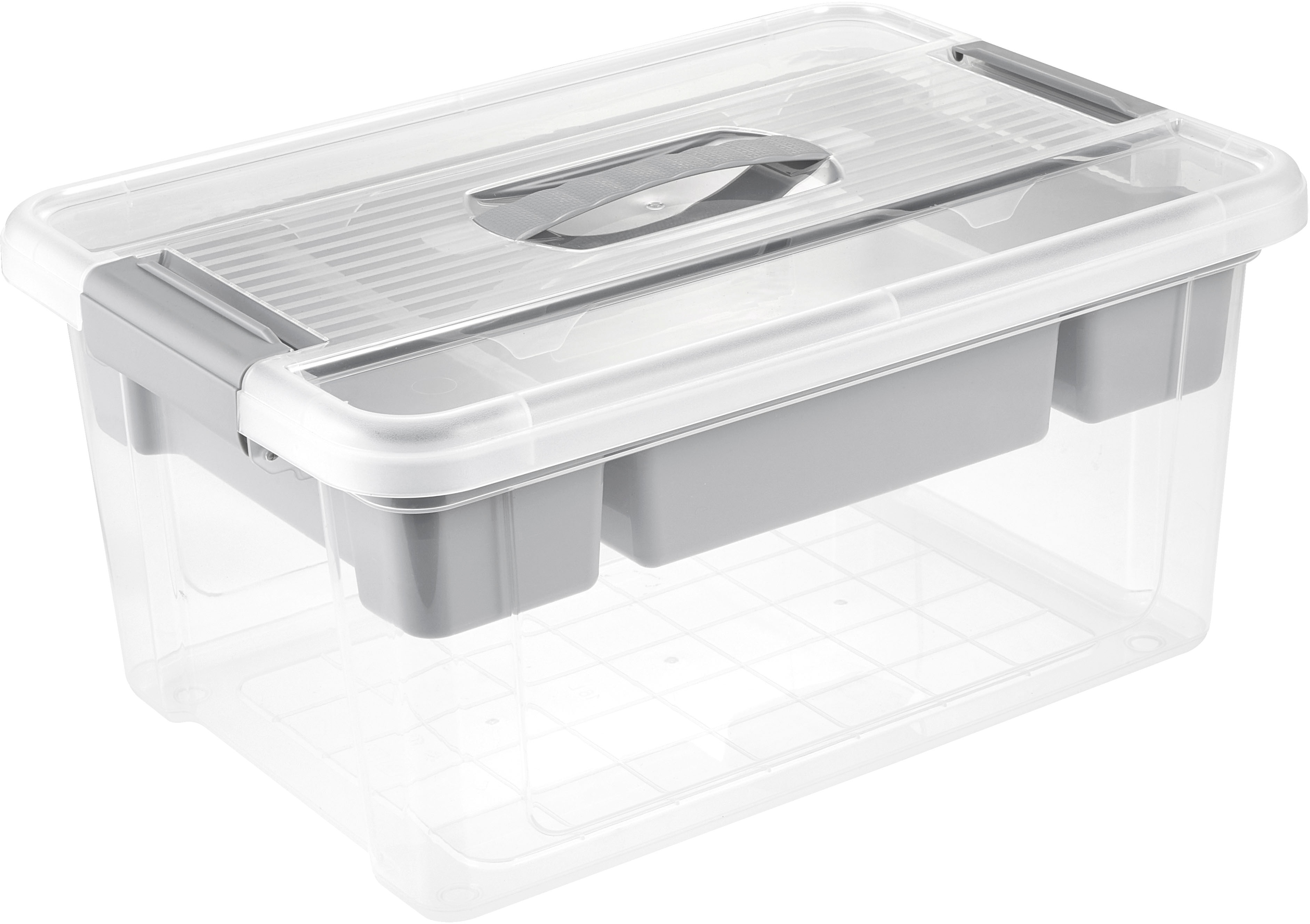 Organizer KEEEPER "henri, Organizer- Box", grau (nordic grau), B:29cm H:20cm T:41cm, Polypropylen (PP), Aufbewahrungsboxen, bequemer Griff zum einfachen Tragen