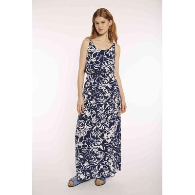 Maxikleid HAILY’S "LG V DR Do44ris", Damen, Gr. XS (34), N-Gr, 7628 navy flower, Web, Obermaterial: 100% Viskose, gemustert, feminin, lang, Rundhals, ohne Ärmel, Kleider Image