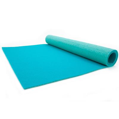 Läufer "PODIUM, Made in Belgium", blau (türkis), B:100cm H:2,6mm L:400cm, Polypropylen (PP), PRIMAFLOR-IDEEN IN TEXTIL, Teppiche, Breite 100 cm, robuster Nadelfilz, Uni-Farben Image