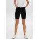 Shorts ONLY "ONLRAIN LIFE MID LONG SHORTS", Damen, Gr. M (38), N-Gr, schwarz, Web, Denim/Jeans, Obermaterial: 53% Viskose (LENZING ECOVERO), 29% Baumwolle, 17% Polyester, 1% Elasthan, unifarben, casual, skinny fit, Hosen