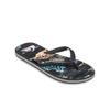 Sandale QUIKSILVER "Molokai Art 25", Gr. 9(42), schwarz naturama, Obermaterial: Synthetik / Laufsohle: Moosgummi, Schuhe