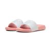 Badesandale PUMA "POPCAT 20 JR", Gr. 35,5, puma weiß, peaceful blau, pink fruit, unifarben, sportlich, Schuhe