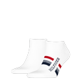 Sneakersocken TOMMY HILFIGER "TH MEN SNEAKER 2P HILFIGER TAB", Herren, Gr. 39-42, weiß, Baumwollmischung, normal, Socken, Atmungsaktiv, Markenlogo