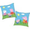 Dekokissen PEPPA PIG "Peppa Pig", bunt (bunt, bedruckt), B:40cm L:40cm, Polyester, Dekokissen_Sitzkissen_Kissenhüllen, mit tollem Peppa Pig Motiv