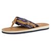 Zehentrenner TAMARIS "AVRIL", Damen, Gr. 41 (7/7,5), blau (navy), Textil, Lederimitat, sportlich, Schuhe, Sommerschuh, Flats, Schlappen mit T-Logoanhänger